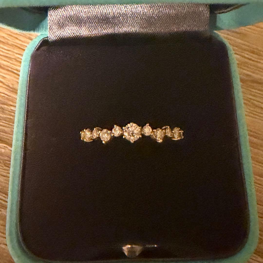 【美品】4℃ K18ダイヤモンドリング