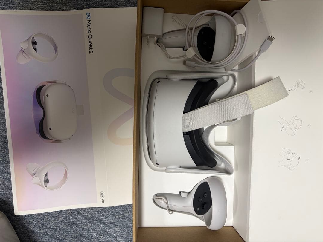 美品箱付き　 quest 2 128GB