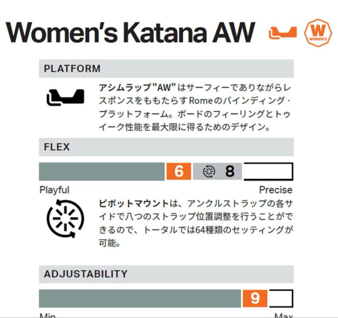 新品 KATANA AW 25-26 women's サイズS