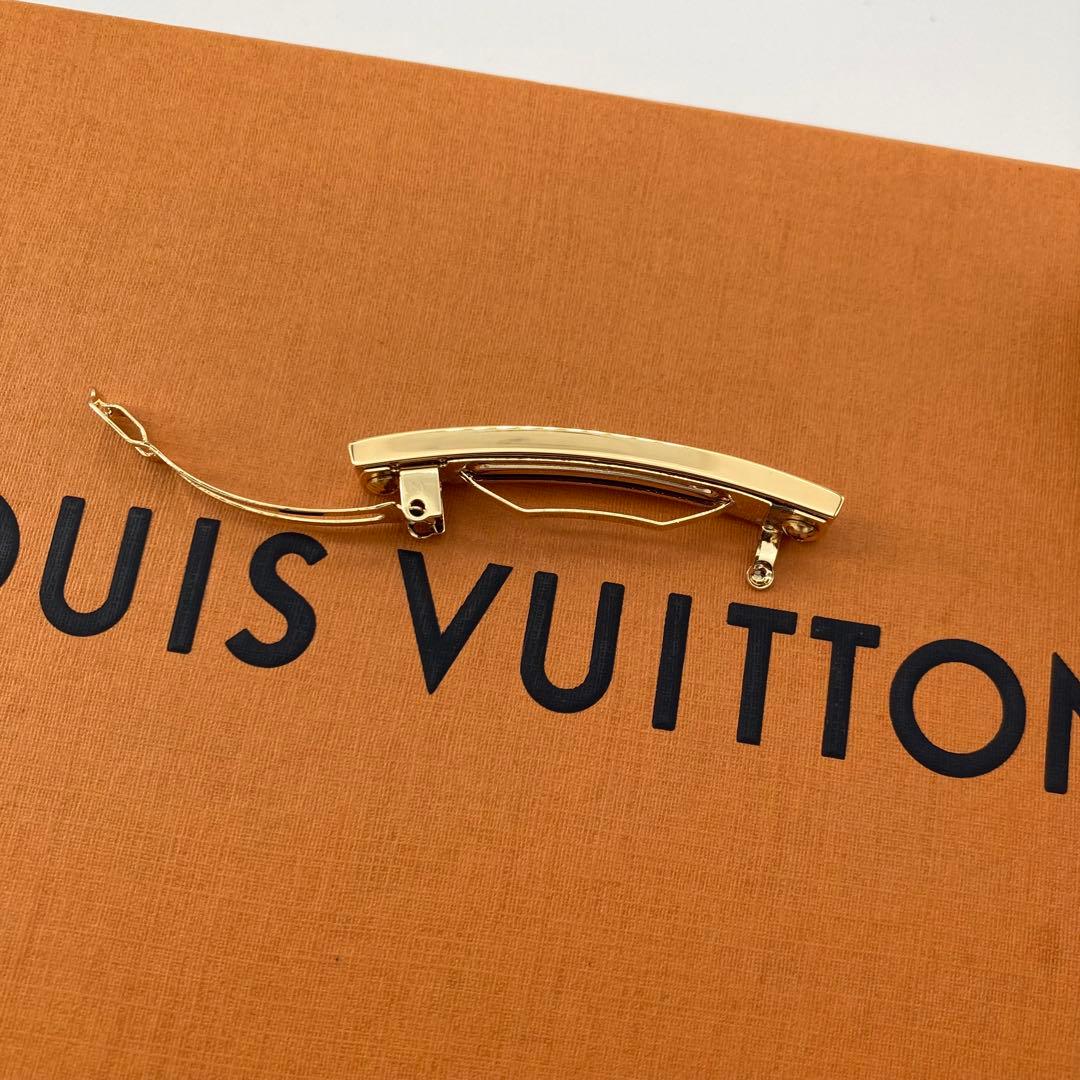 訳あり 極美品 ルイヴィトン バレッタ ナノ モノグラム 髪留め 現行品 完売