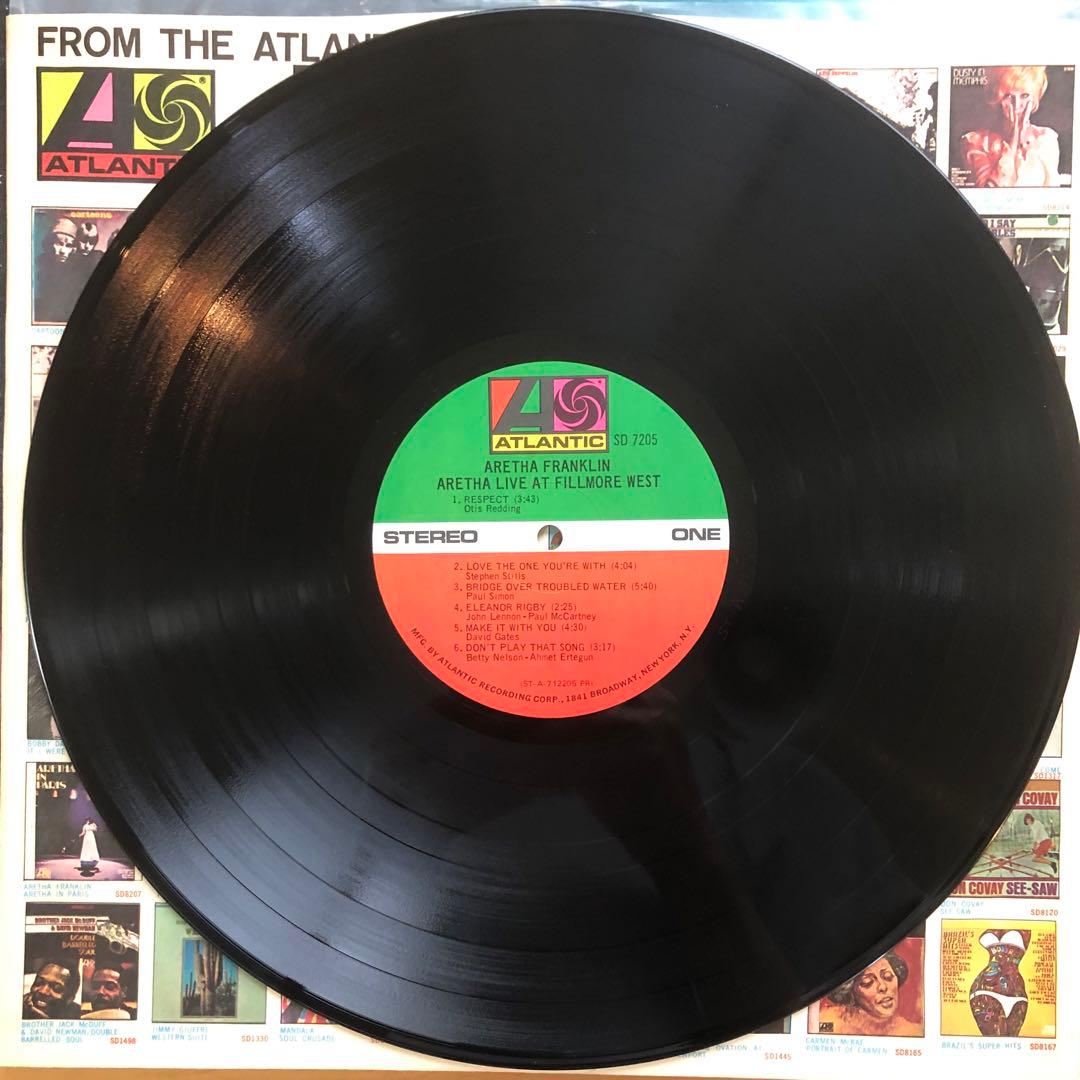 Aretha Franklin live Fillmore USオリジナルプレス