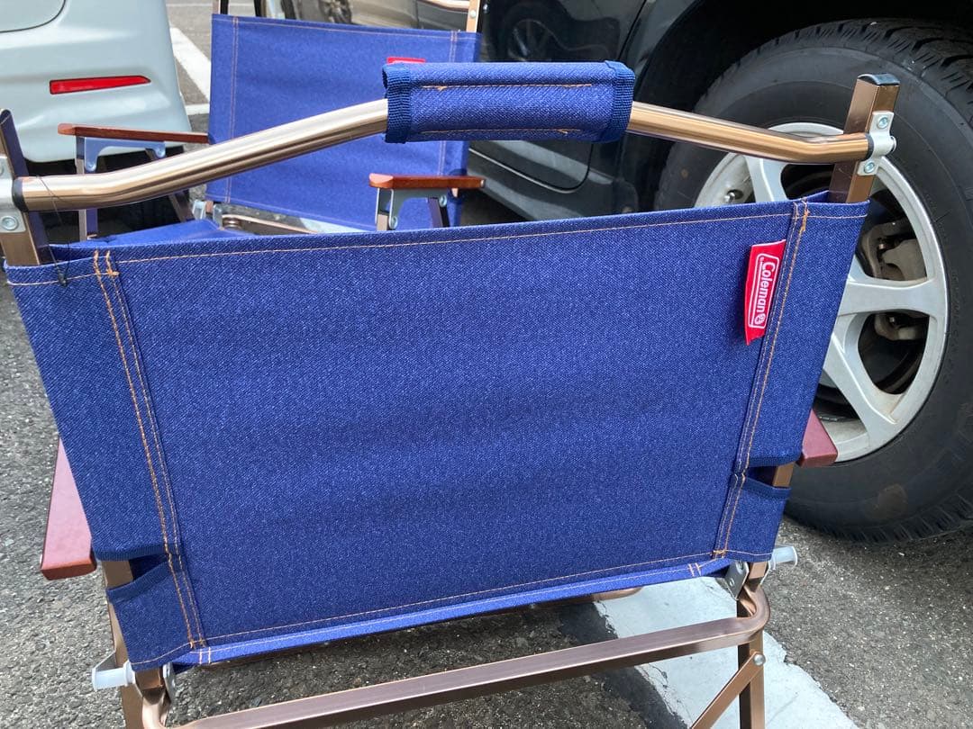 アンパンマンColeman コンパクトホールディングスチェア　デニム　二脚