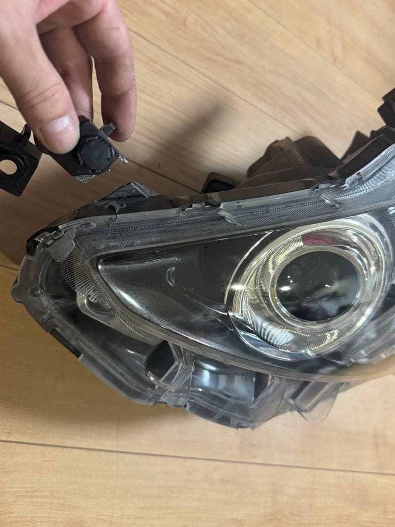 20 アルファード 後期　純正ヘッドライト 2個セット　インナーブラック