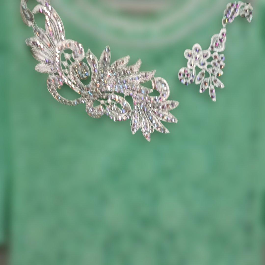 社交ダンス用ミントグリーンドレスＭ