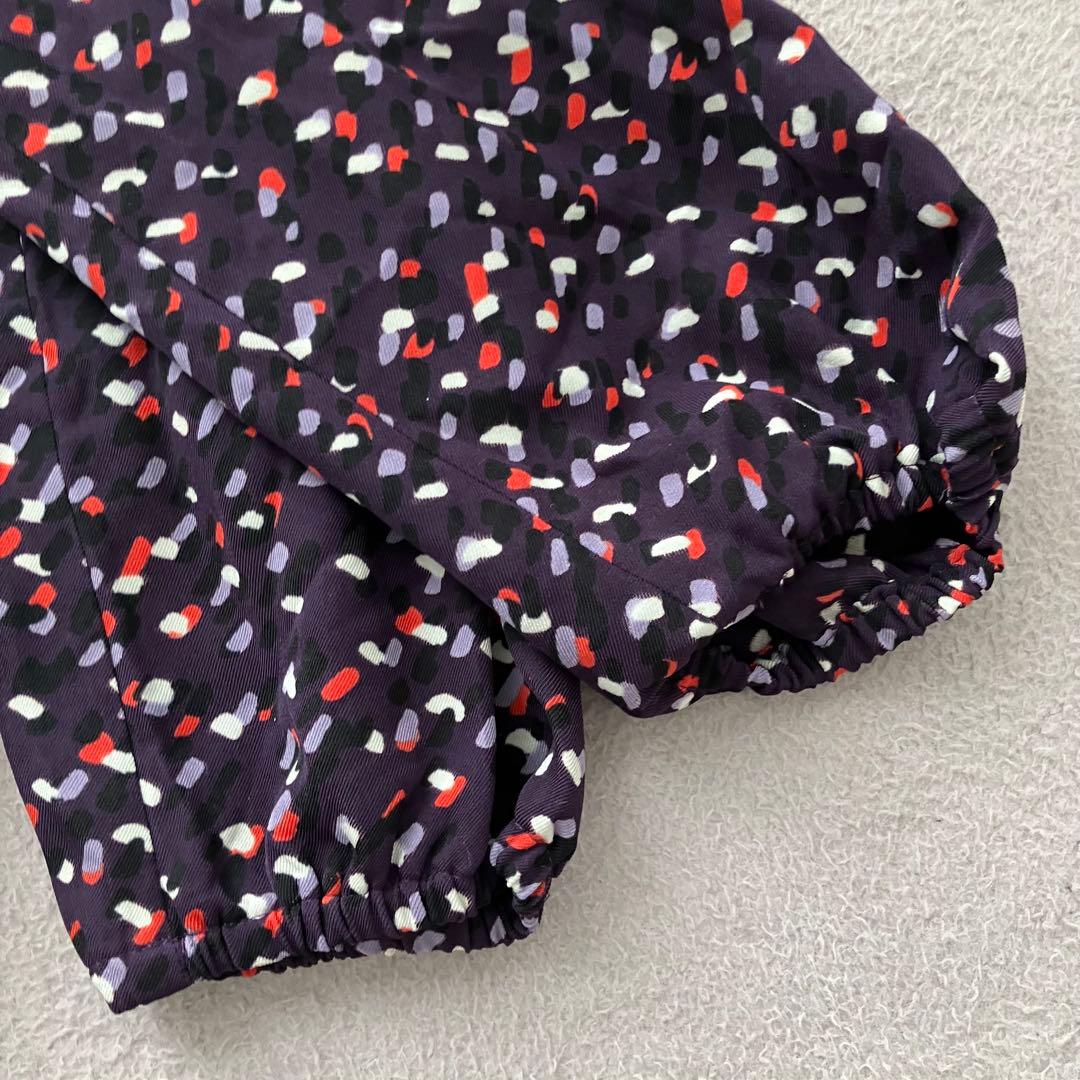 美品　リフレクト　総柄　ウエストリボン　ロングワンピース　11