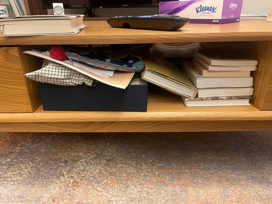 天童木工CENTRO ナチュラルウッド センターテーブル 引き出し付き