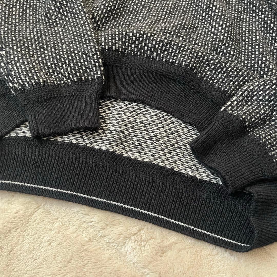 極美品★37,400円 BRIEFING メリノウールロゴニット 黒 XL