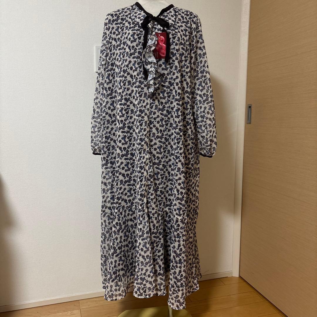 新品　&love アンドラブ QVC ドラマティックローズ　ワンピース　LL