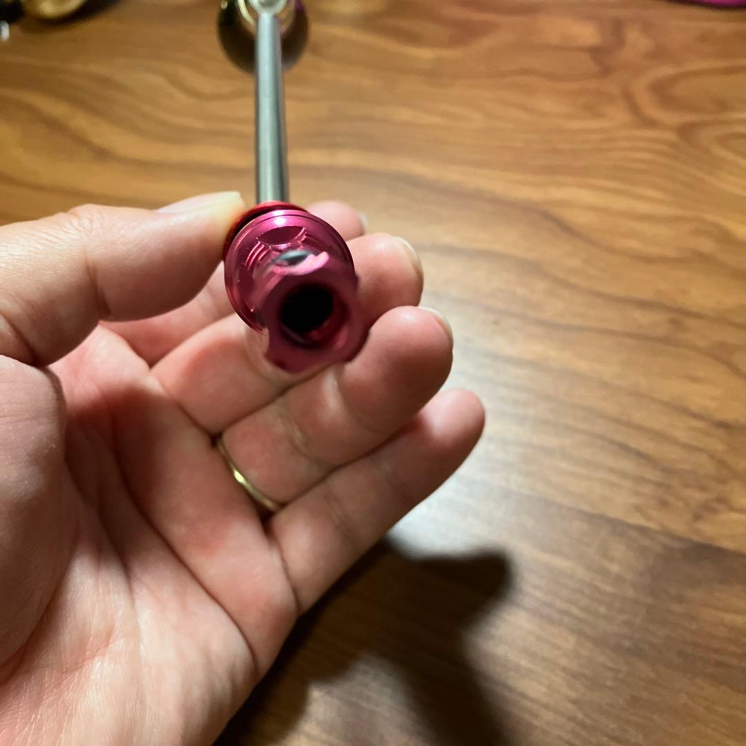 激レア　ダイワ用　供回り　スタジオオーシャンマーク　木目ノブ　ハンドル　スタンド