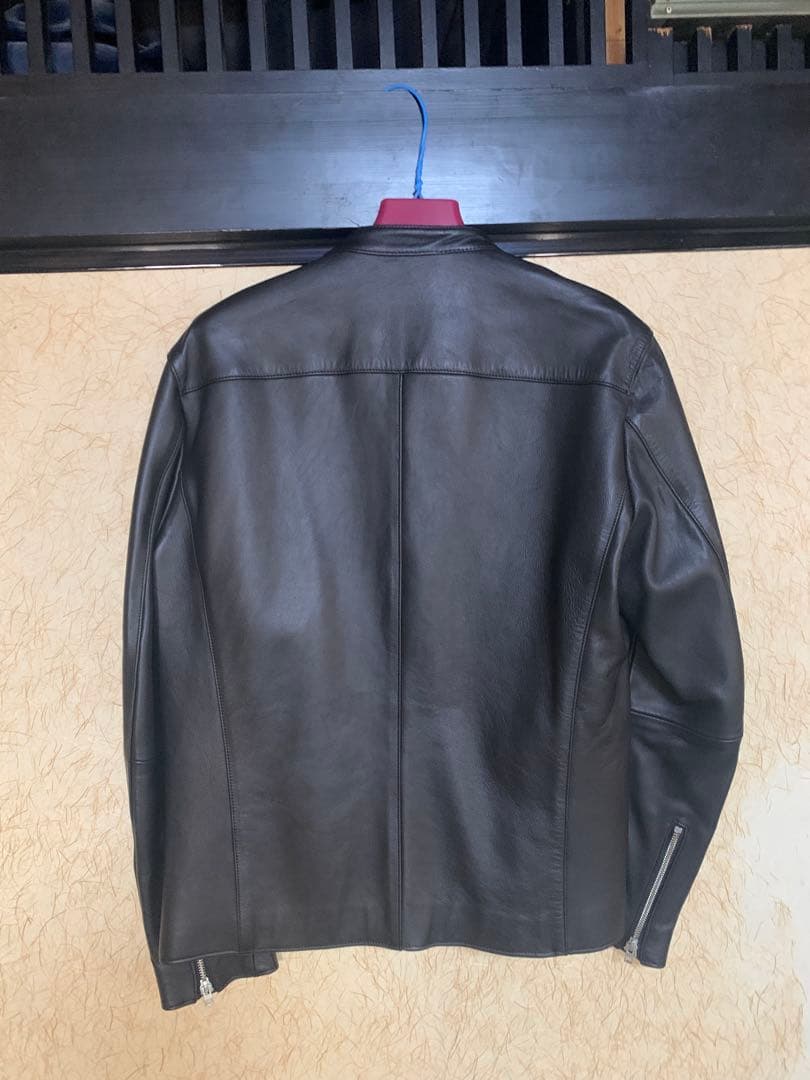 LIDNM ブラックレザーライダースジャケット　Ｌサイズ