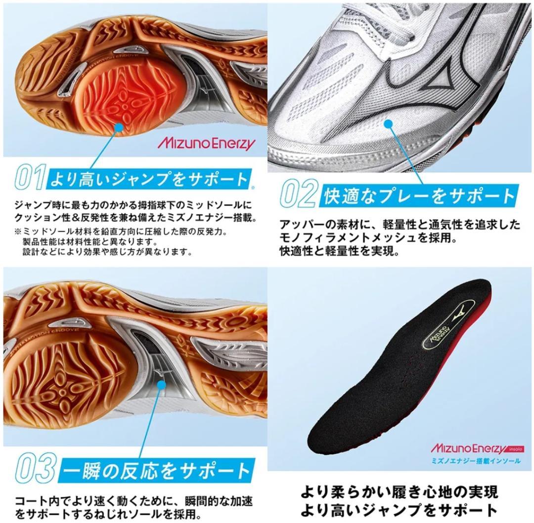 未使用品 ミズノ フライ 23.0 バレーボールシューズ MIZUNO FLY