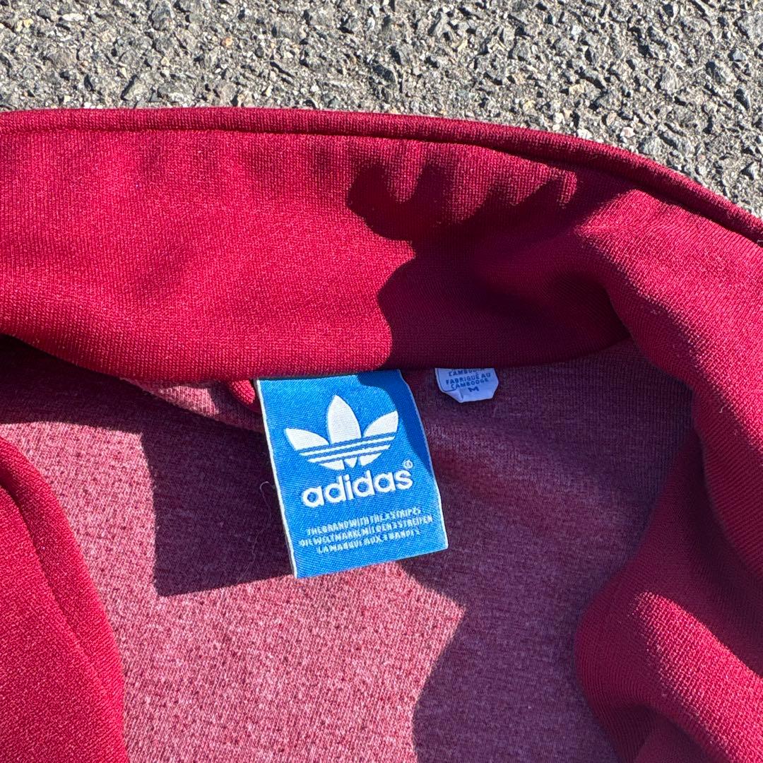 adidas バーガンディ トラックジャケット