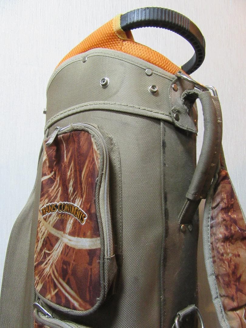 ★希少★TRANS CONTINENTS GOLF★ゴルフバック★ブラウン★