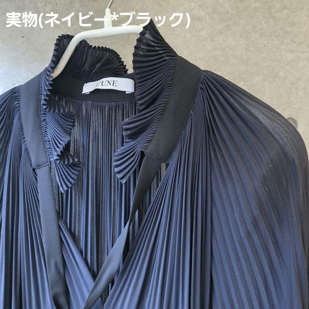 【未使用タグ付】L’UNE/IENA CHIFFON BL / シフォンブラウス