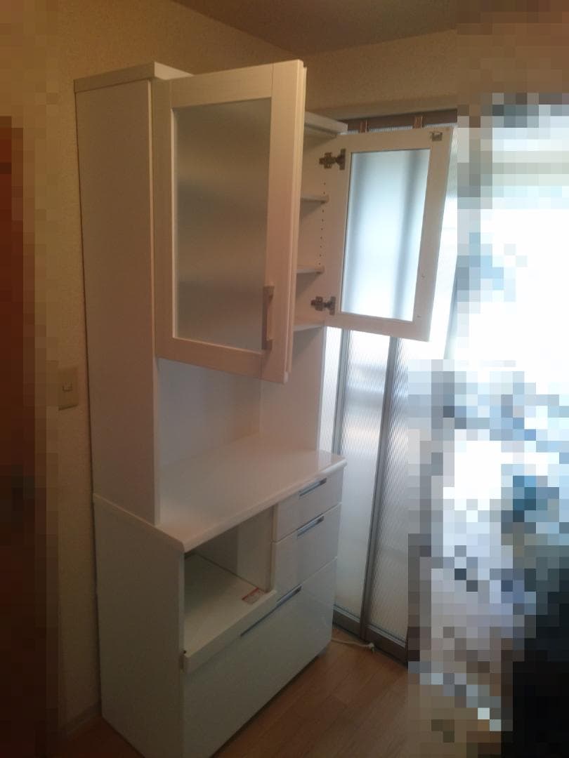 (購入者様確定) ニトリ キッチンボード ダリア 80KB WH レンジ台