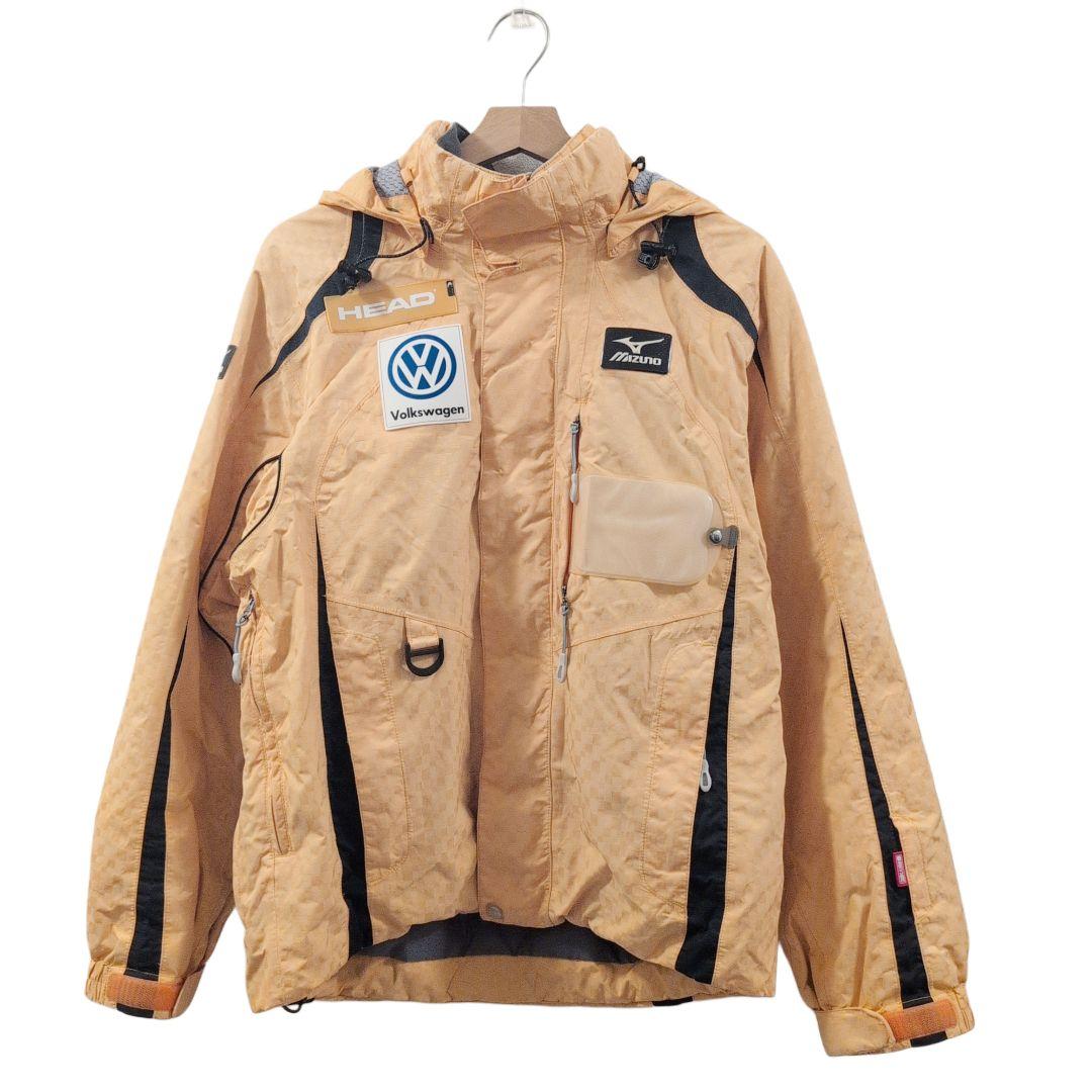 ミズノ スキーウェア 上下セット Sサイズ Volkswagenコラボ オレンジ