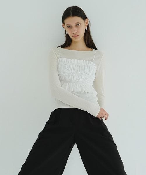 新品 CLANE / BUSTIER SET TOPS