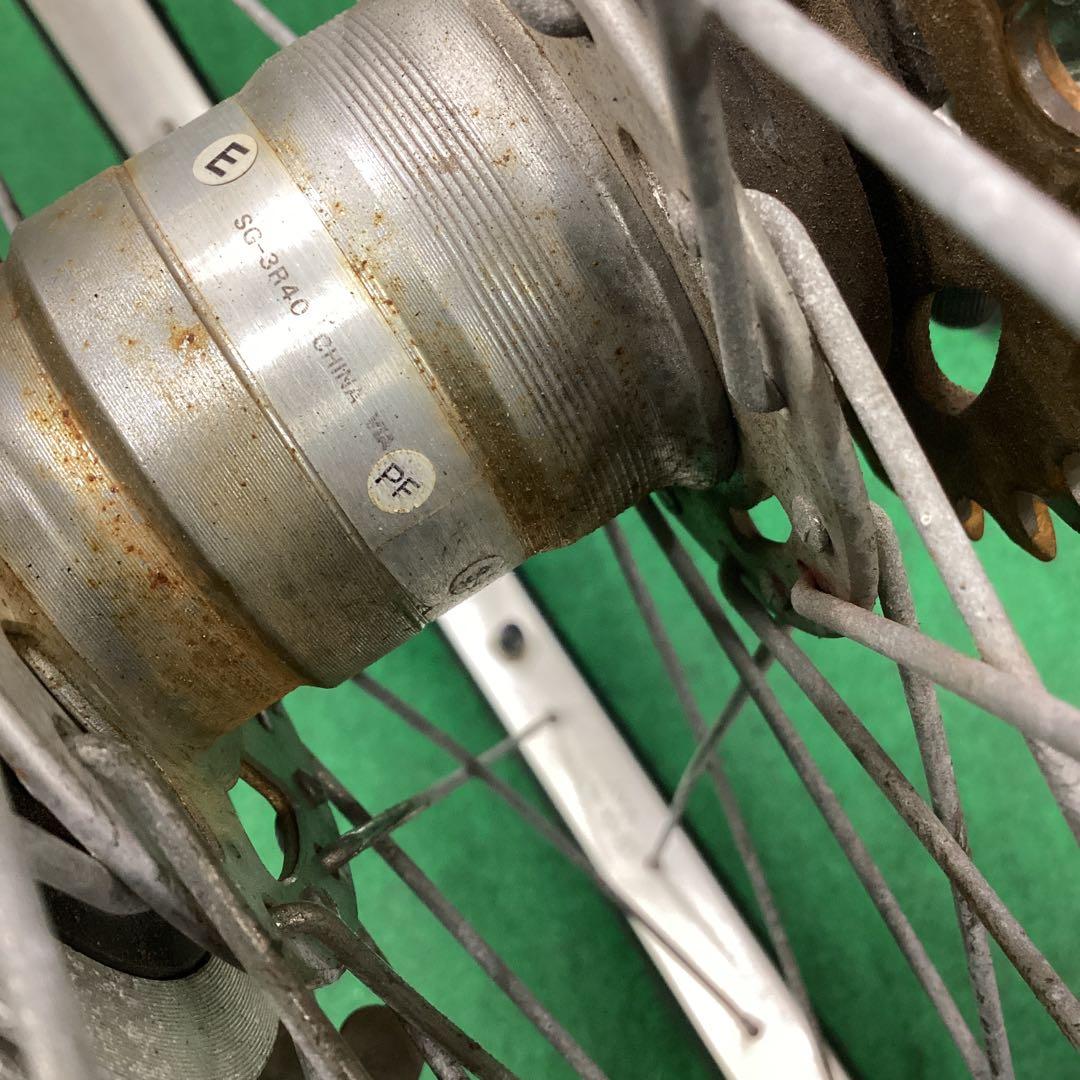 ステンレスリム　後輪 26x1-3/8 タイヤ付 内装3段 26インチ ローラー