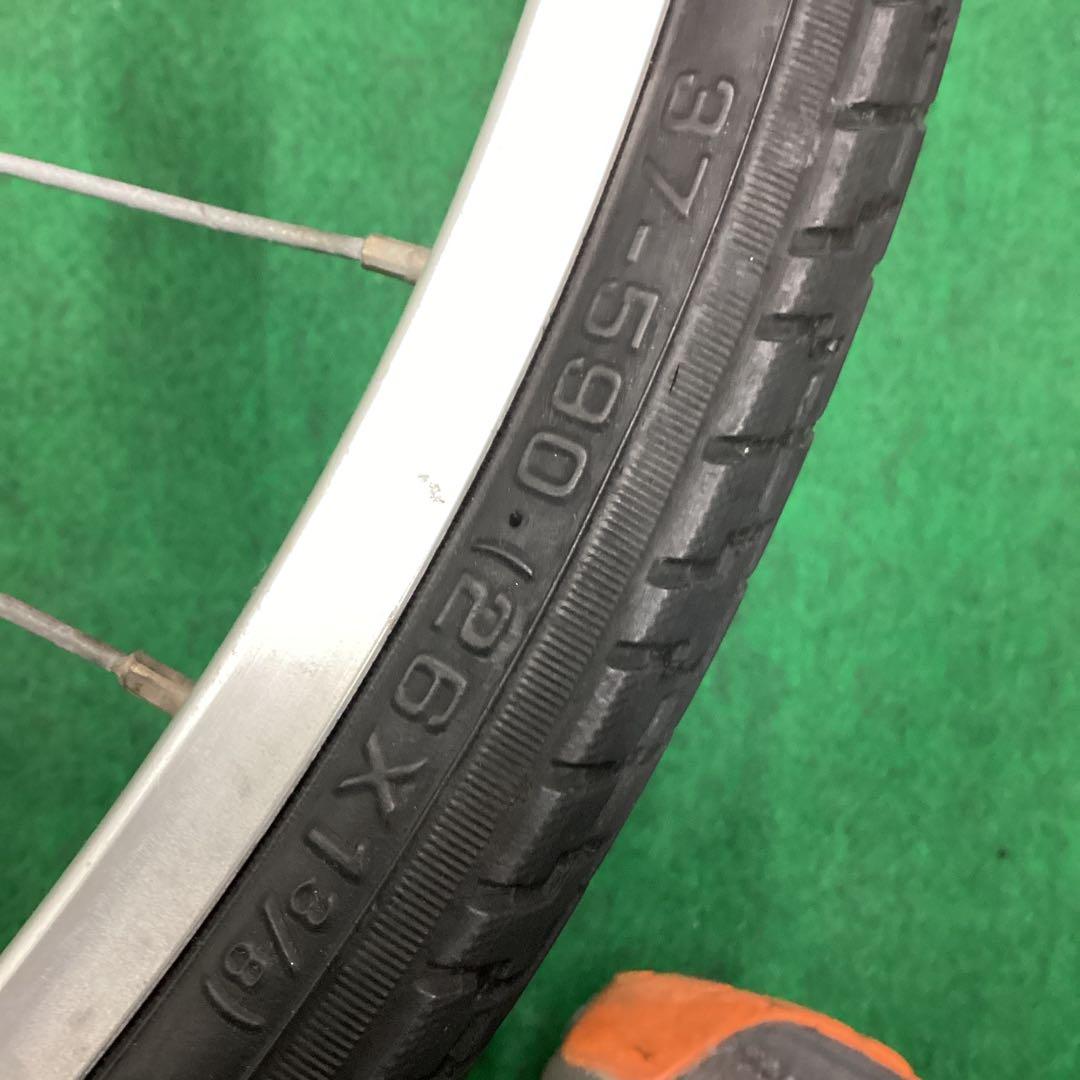 ステンレスリム　後輪 26x1-3/8 タイヤ付 内装3段 26インチ ローラー