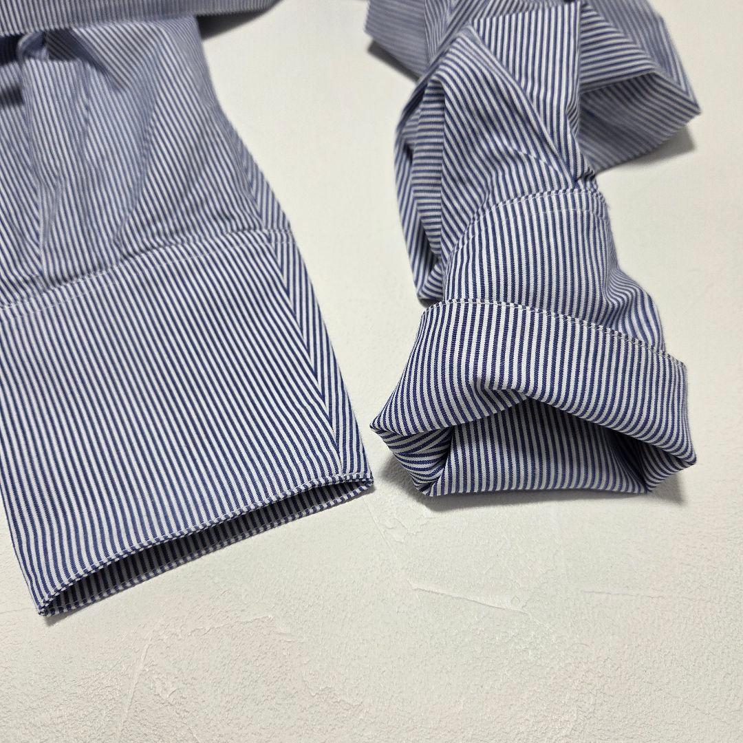 リリーブラウン　コラボ　シャツコンビワンピース　フリーサイズ　ブルー