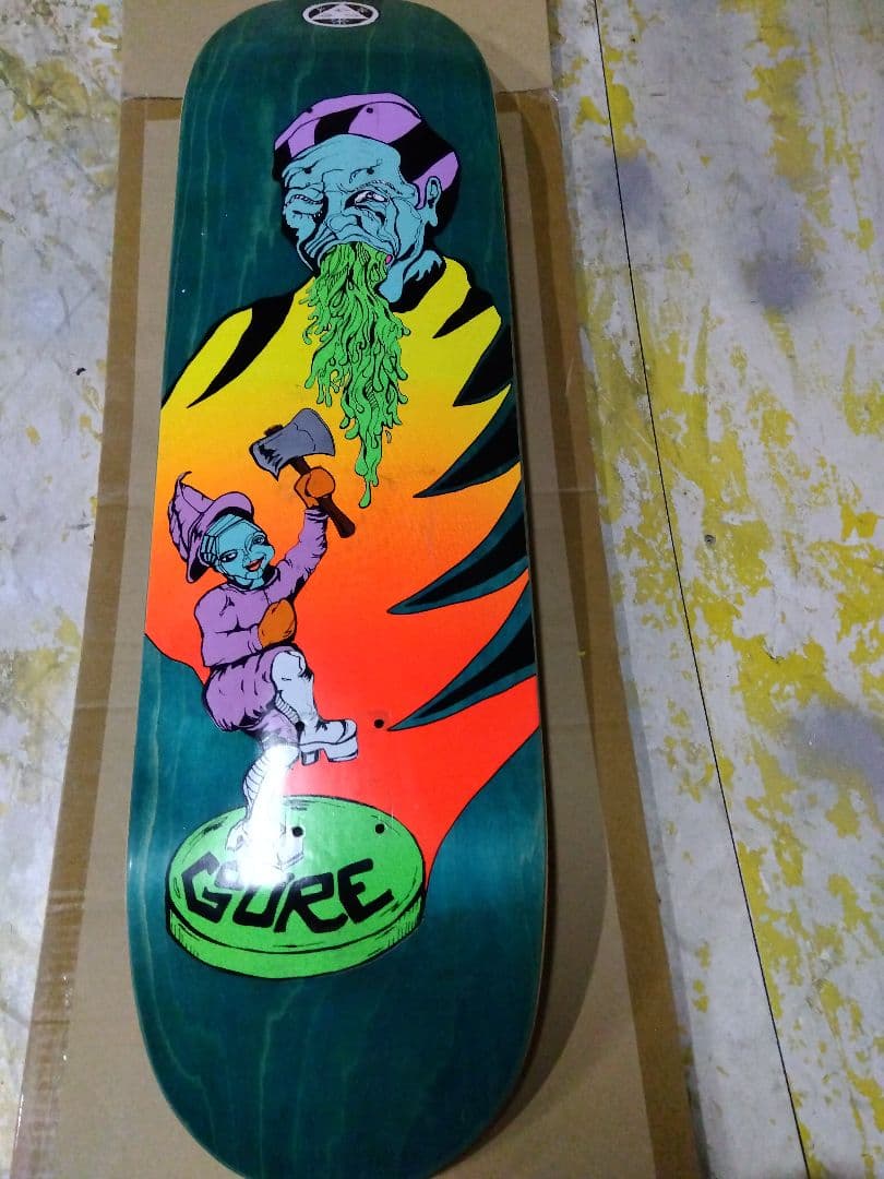 welcome スケートボードデッキ 一回ランプ（笑）８．５✕３２．５