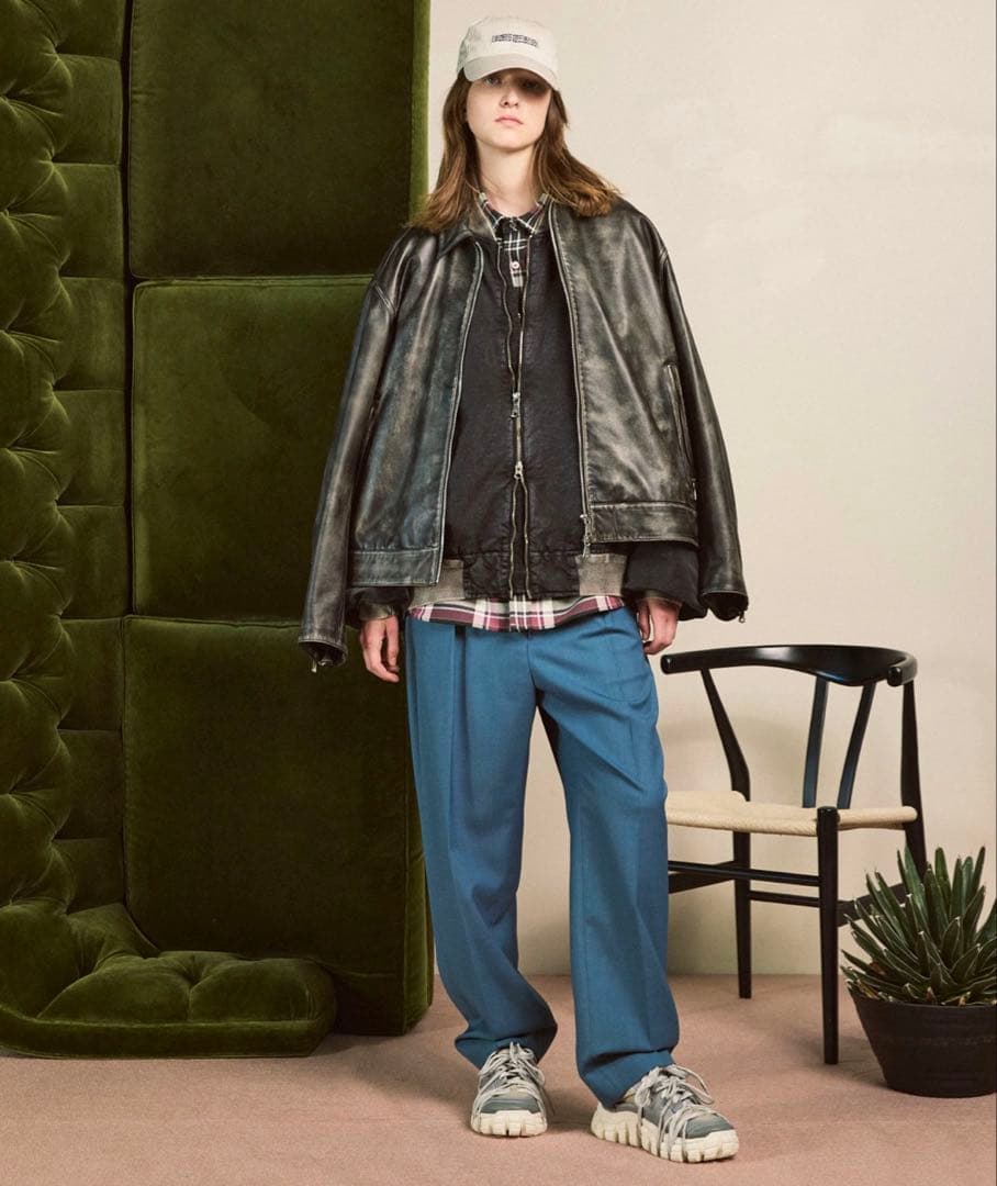 MAISON SPECIAL シープレザー シングルライダース ジャケット 0