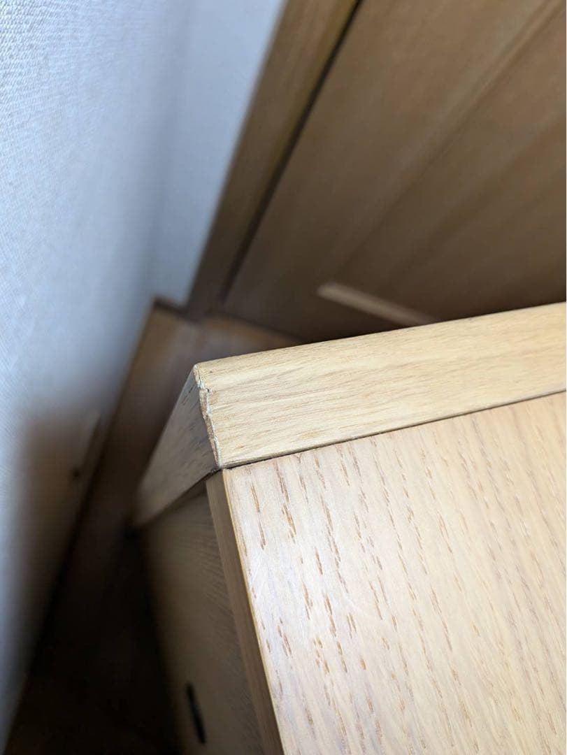 ■送料込■無印良品 木製テレビボード オーク材 収納棚 TV台木製家具 廃盤