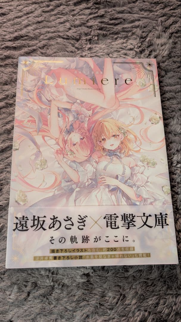 【美品】遠坂あさぎ　画集セット 「Sanctuaire」「Lumiere」帯付き