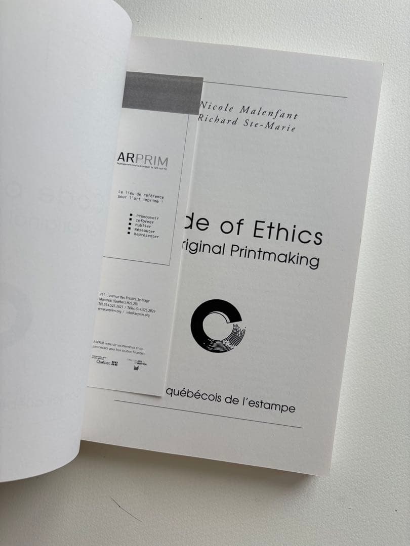 アート・デザイン・音楽 Code of Ethics for Original Printmaking
