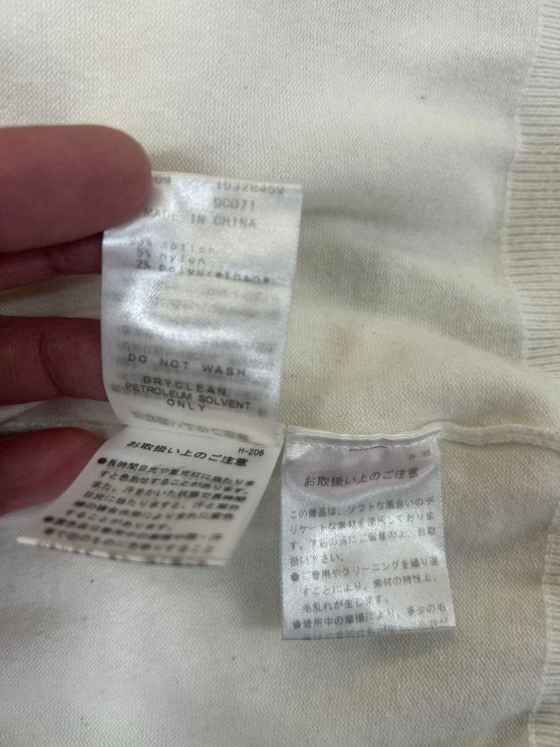 PEARLY GATES タートルネックセーター ホワイト