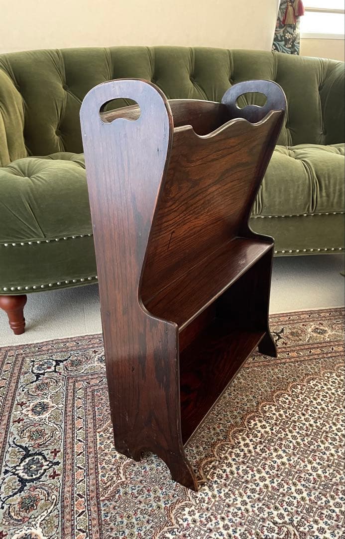 イギリスアンティーク　ブックスタンド　マガジンラック