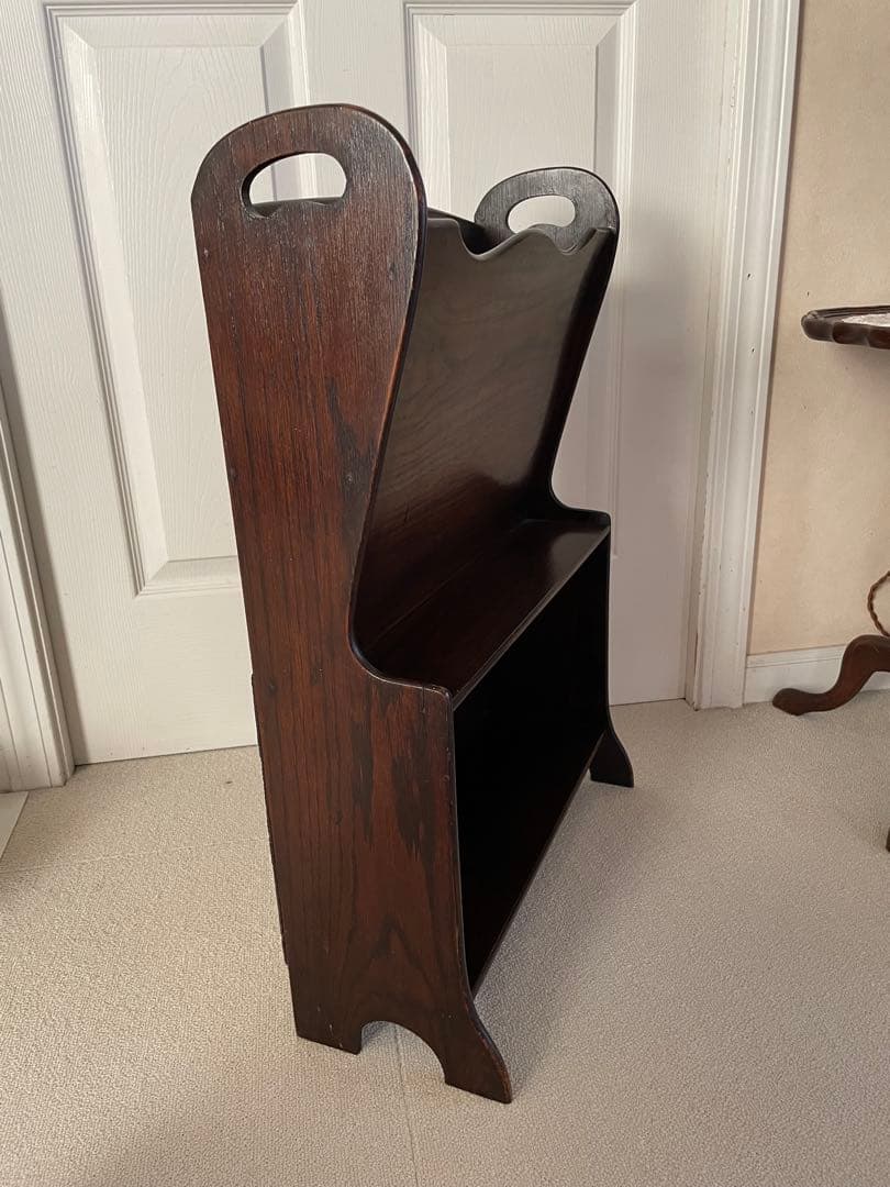 イギリスアンティーク　ブックスタンド　マガジンラック