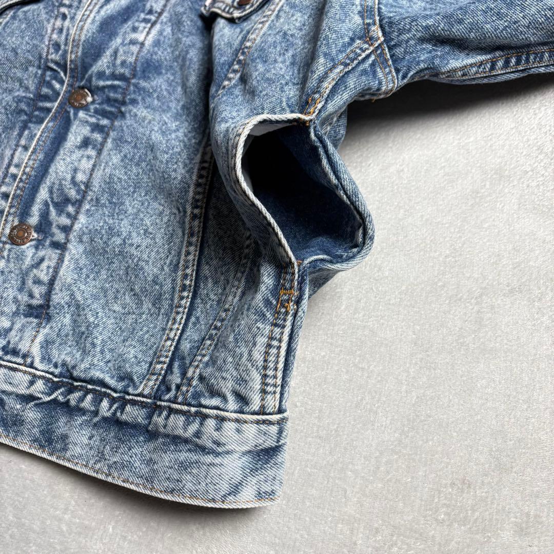 80s Levi's カナダ製　フード付きレイヤード　デニムジャケット
