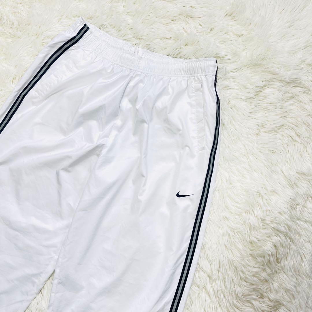 NIKE ナイロンパンツ ホワイト Y2K 00s 90s シャカシャカ