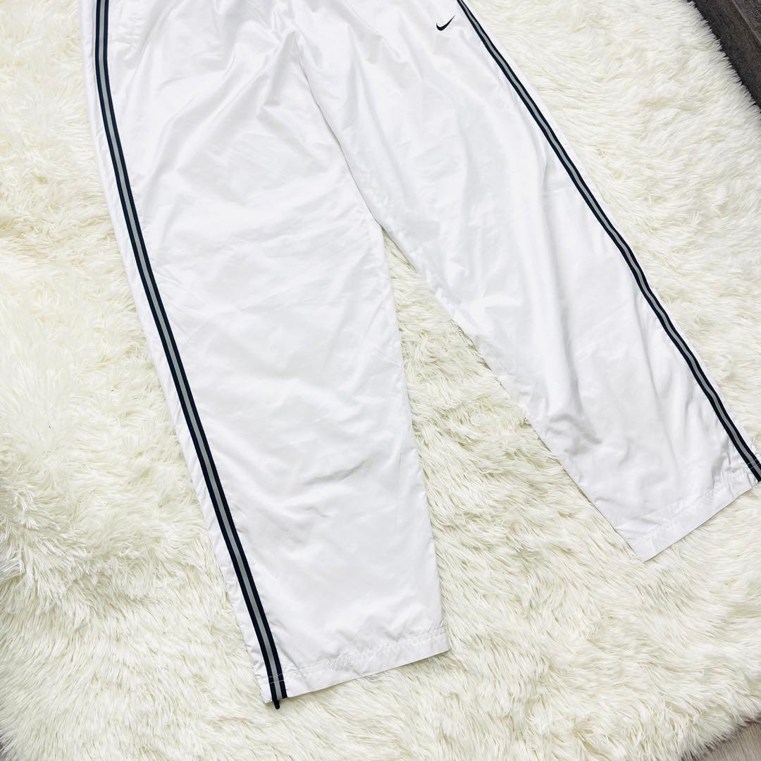 NIKE ナイロンパンツ ホワイト Y2K 00s 90s シャカシャカ