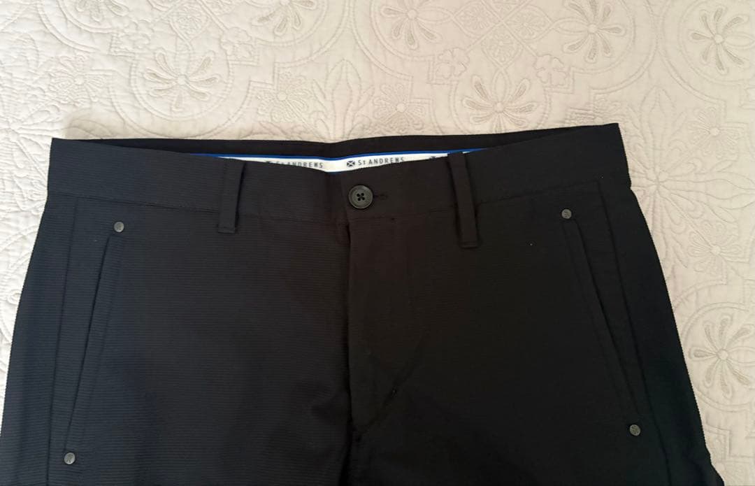 St ANDREWS メンズ ゴルフパンツ 黒　サイズＬ