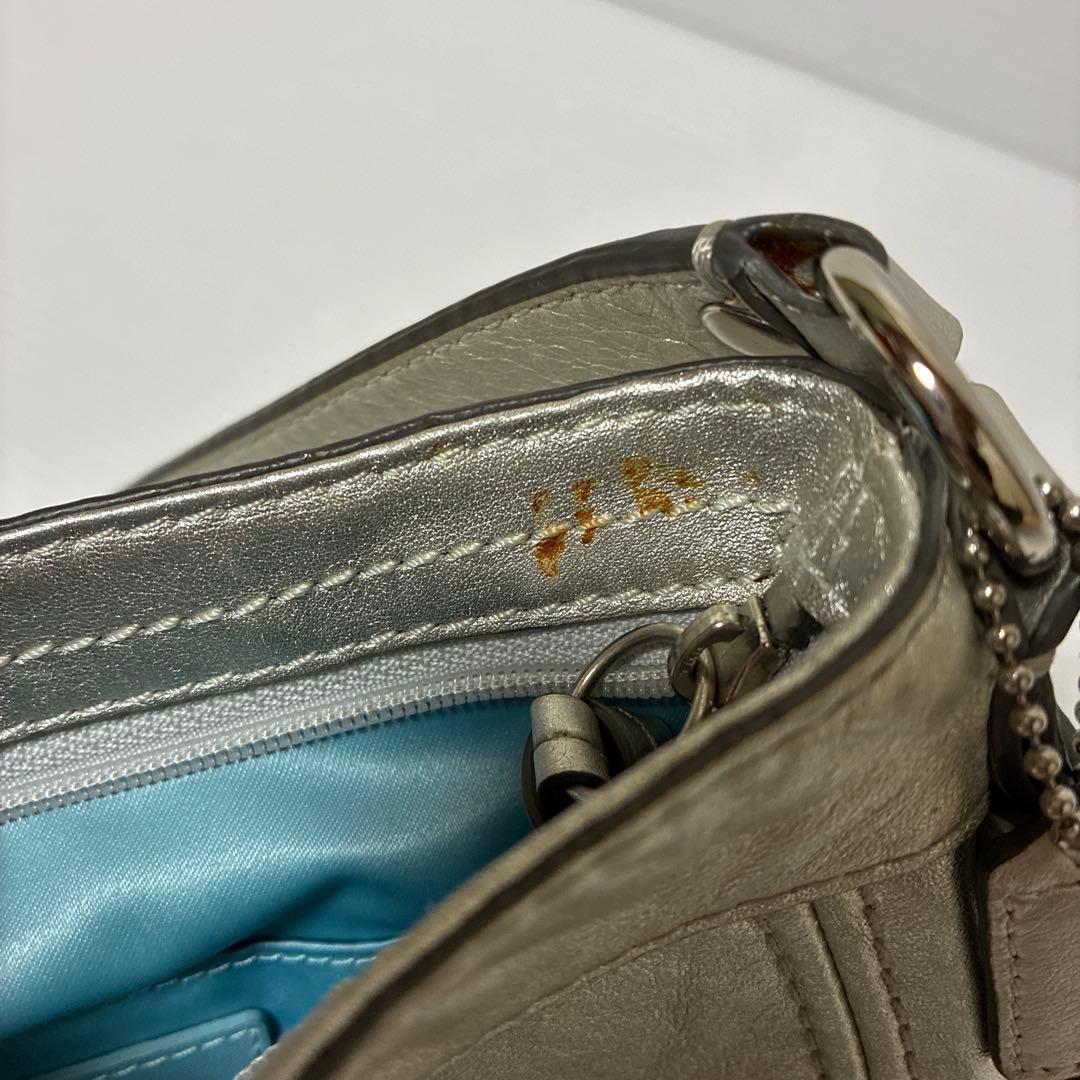 COACH コーチ　ワンショルダー　バッグ　アクセサリーポーチ　レザー　y2k