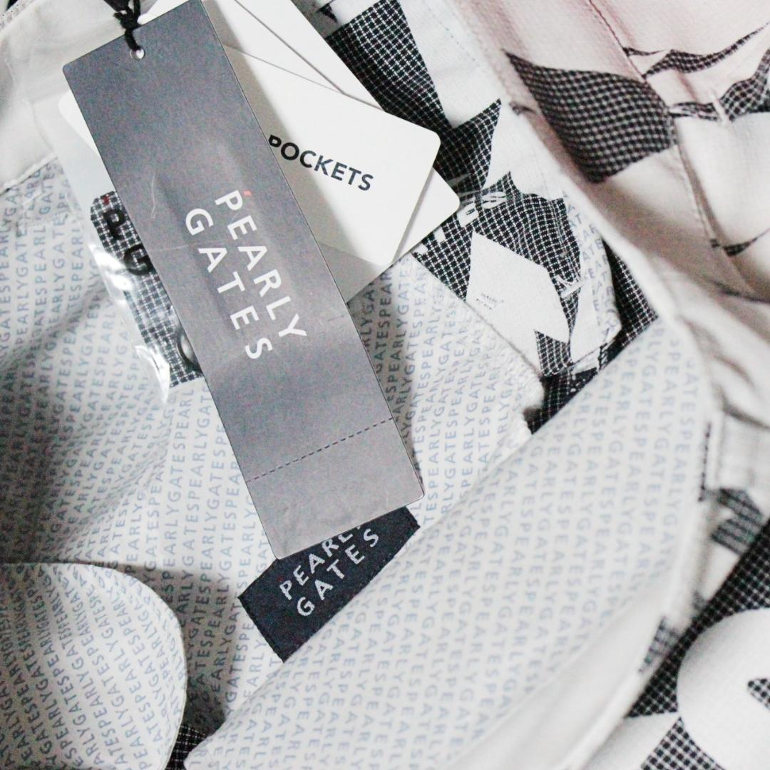 新品 パーリーゲイツ ツリー柄 TCドビーストレッチロングパンツ M（W72