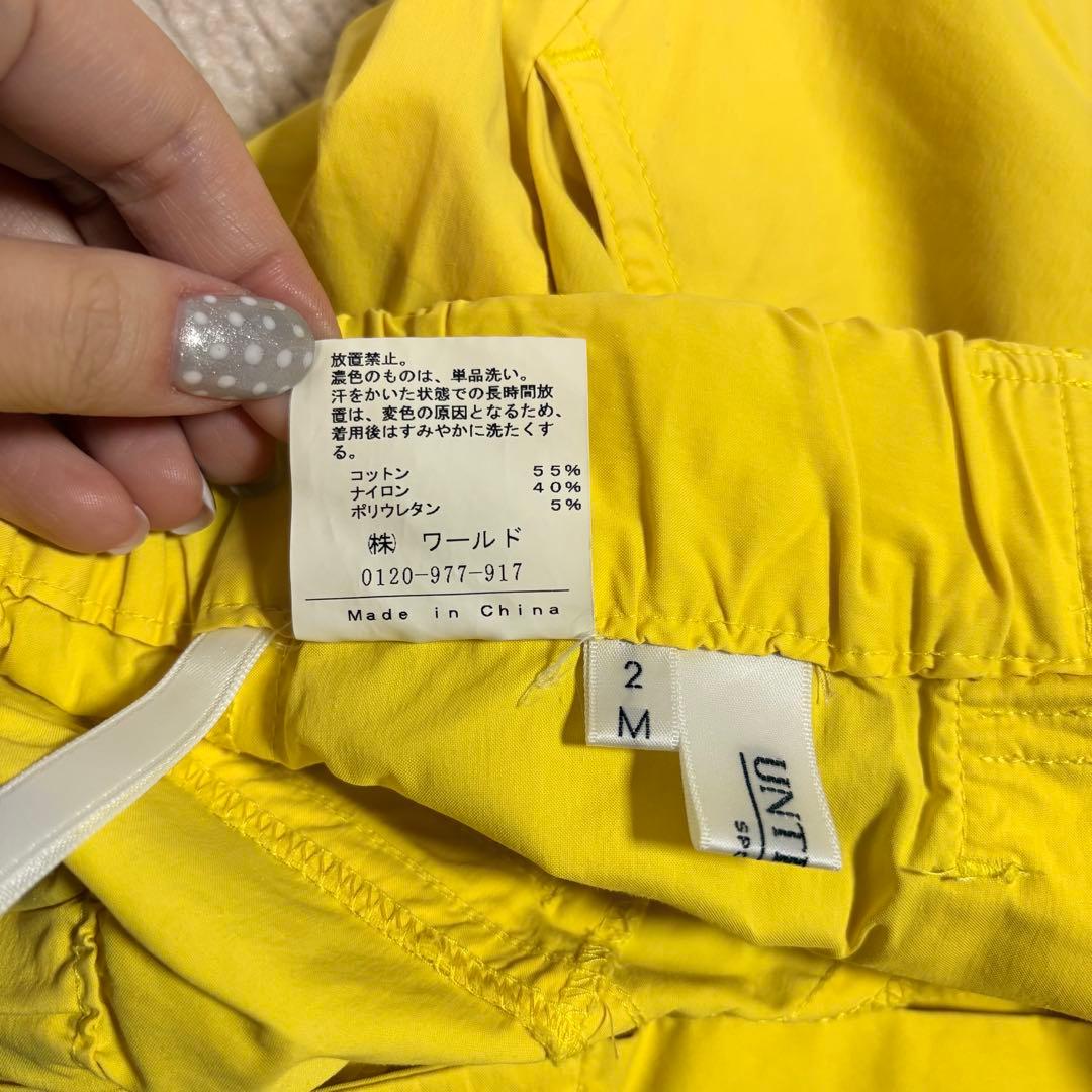 UNTITLED アンタイトル　ゴルフウェア　 イエロー　ショートパンツ