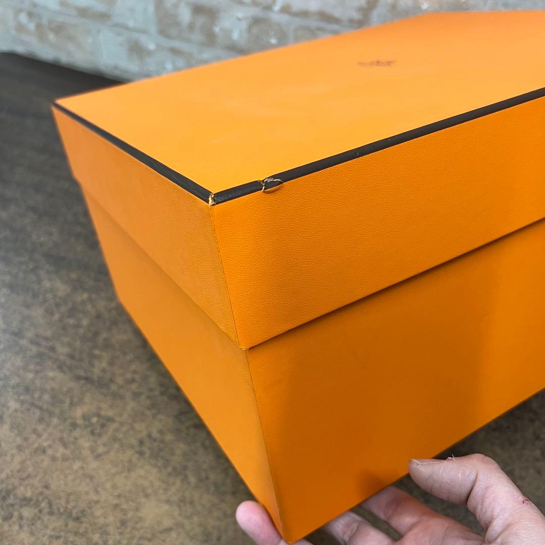 プ*読様 E4【used】HERMES 空箱　特大　リボン　ボックス　ピコタン？