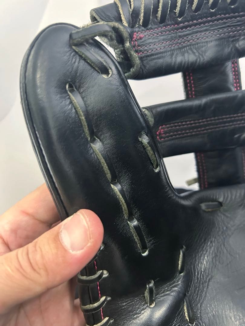 【即戦力美品】和牛JB 硬式内野手用グローブJB004S ブラック　中古美品