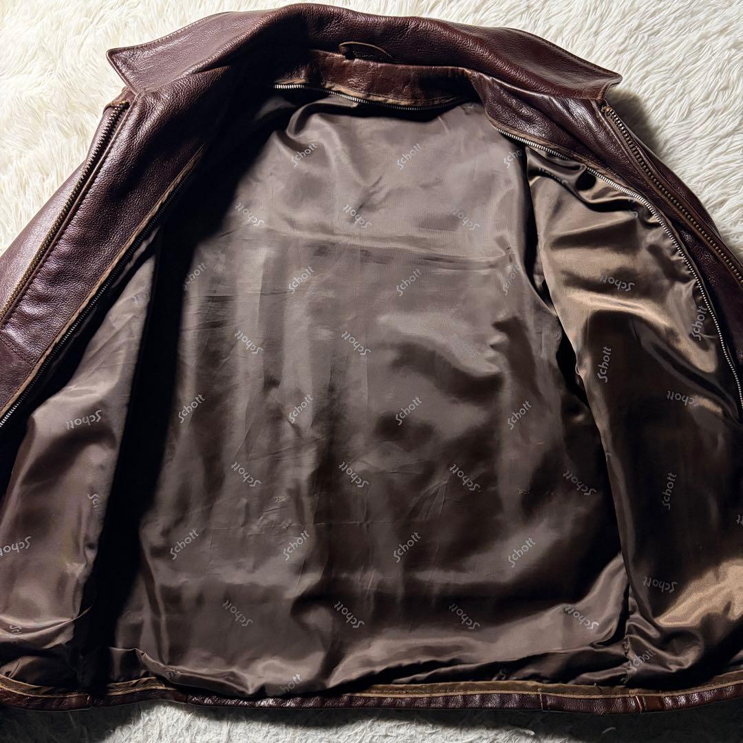T*7様 希少モデル/40■schott トラッカージャケット ATV101 ボ