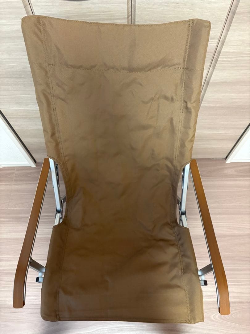 美品 小川キャンパル（OGAWA CAMPAL）ハイバックチェア（モカブラウン）