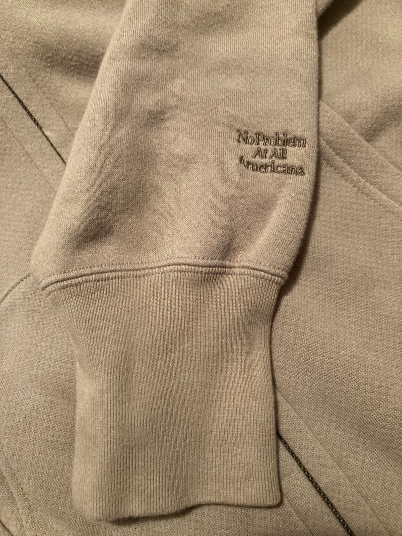 アパルトモン別注カラー　AMERICANAワイドフルジップフーディベージュ