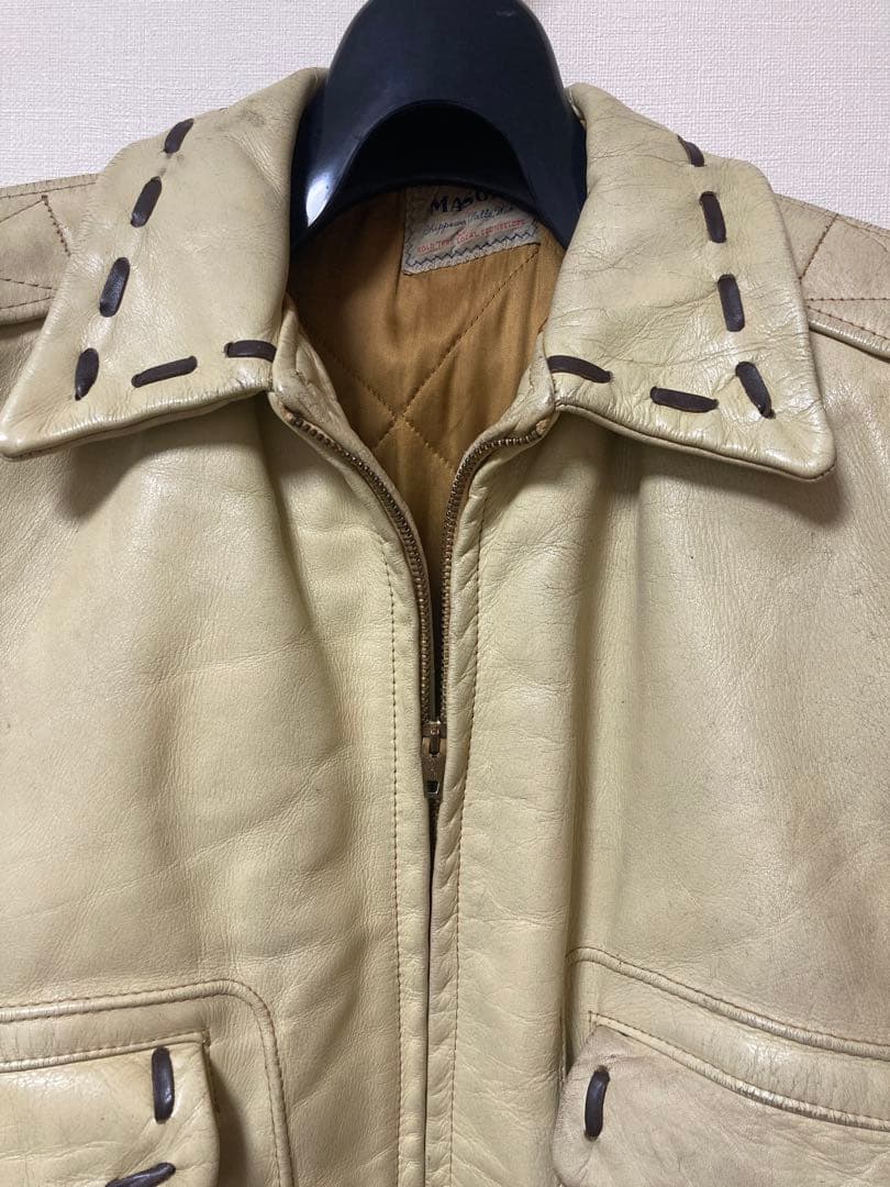 【MASON】50s ロカビリー　レザー　ボンバージャケット