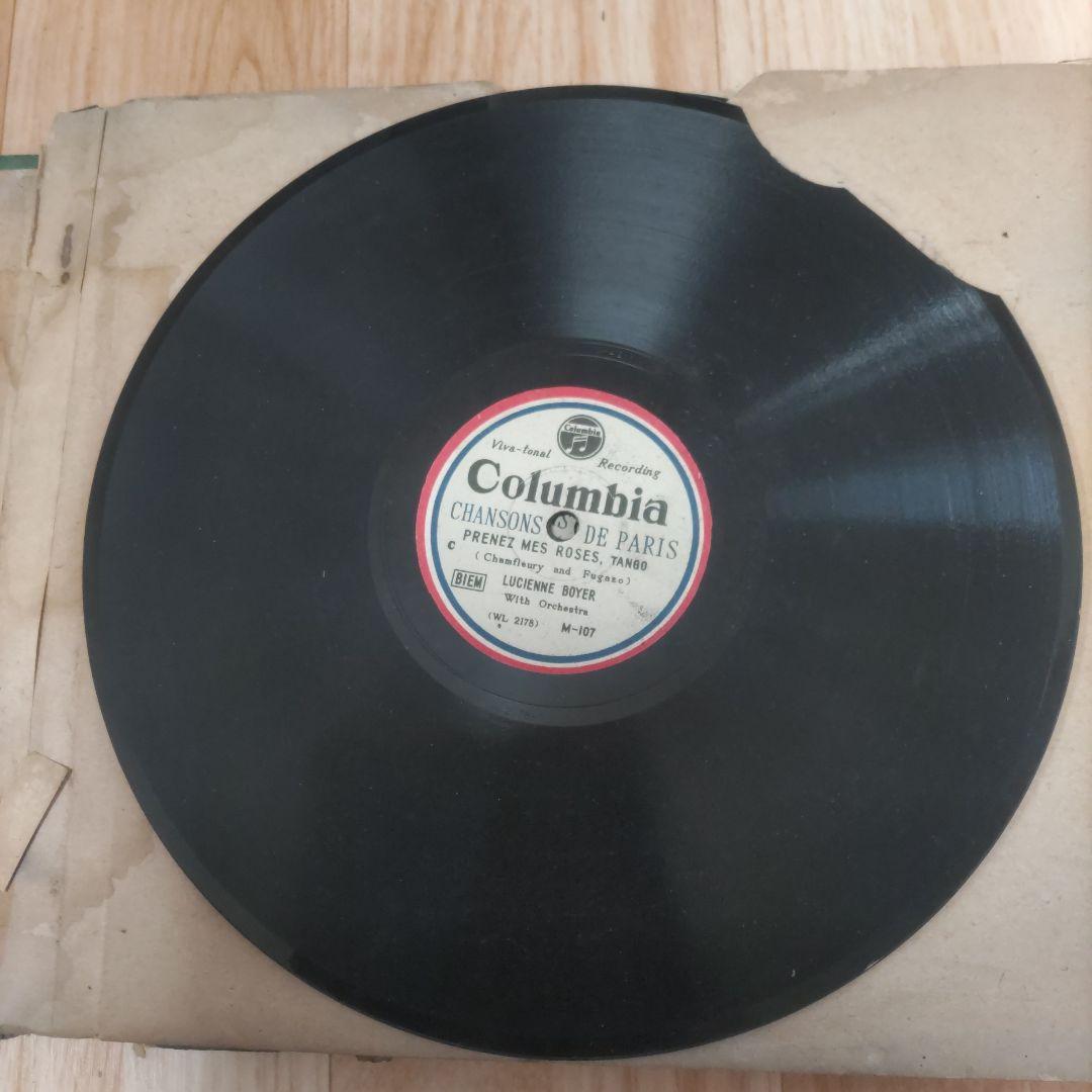 SPレコード　Chansons de Paris Columbia 5枚