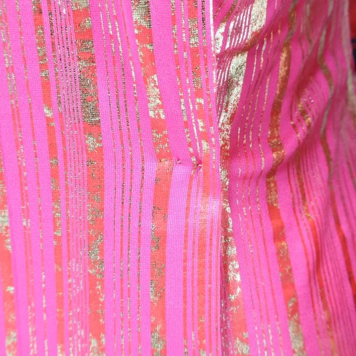 【ベリーダンス用衣装】ショッキングピンク スパンコールラメ多数付き バラディ