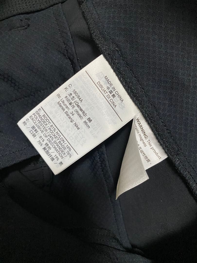 ジョーダン　スポーツ　メンズ　ゴルフ　カーゴパンツ　34インチ　ブラック