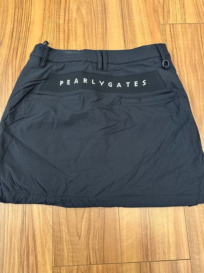 PEARLY GATES 中綿スカート プリーツ切り替え