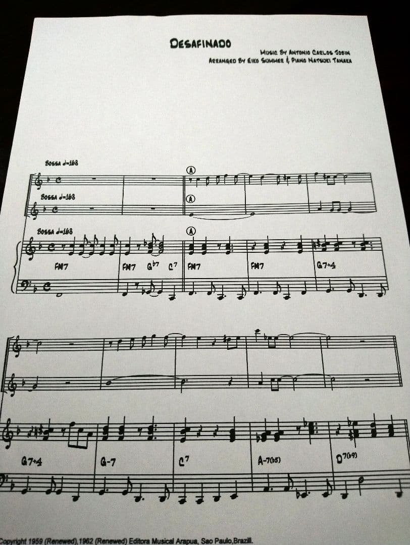 フルート、バイオリン、ピアノ トリオ楽譜６曲セット　手書き風楽譜